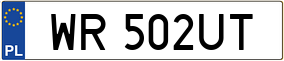 Trailer License Plate